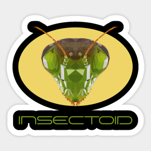 Insectoid Mantis praying mantis Polygon children gift Sticker